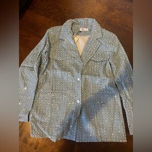 Silver Sequin Blazer/jacket
